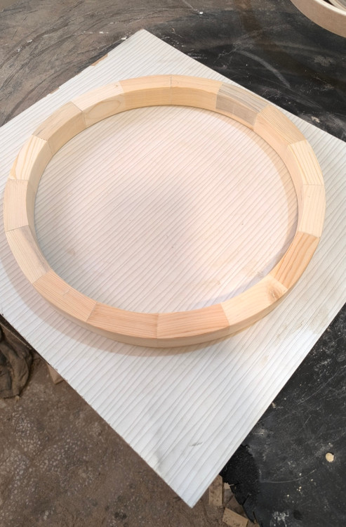 حلقه چوب طبیعی ساعت روستیک