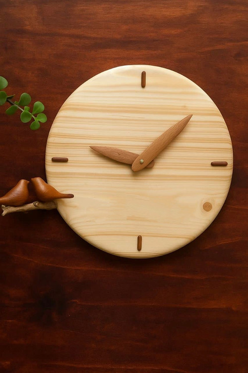 ساعت چوبی دیواری طرح پرواززمان