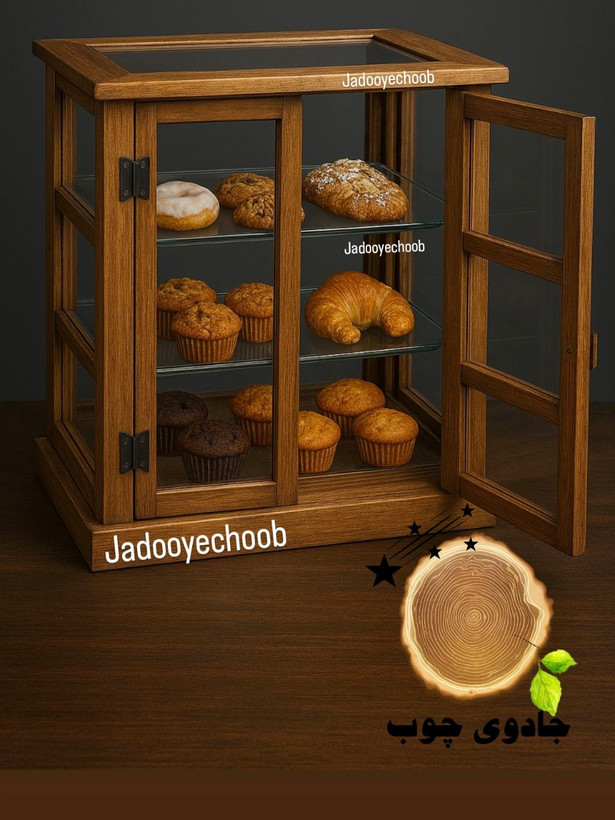 شوکیک لوکس چوب وشیشه