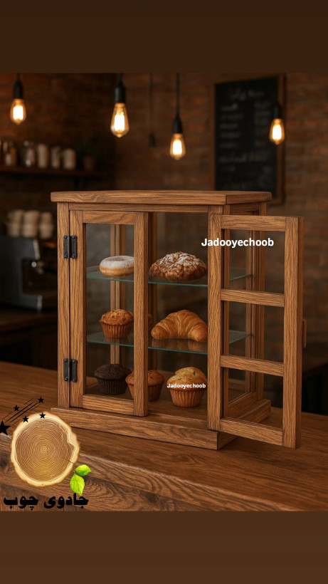 ویترین چوب وشیشه