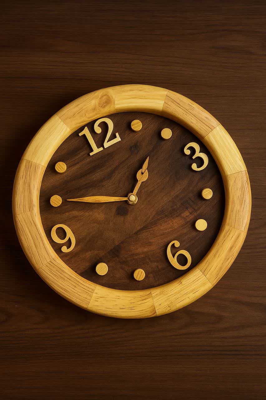 ساعت روستیک تمام چوب خاص