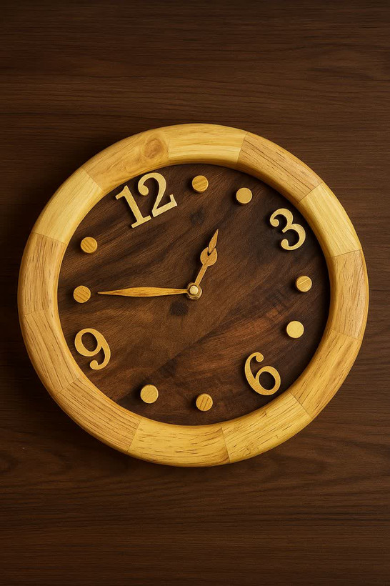 ساعت روستیک تمام چوب خاص