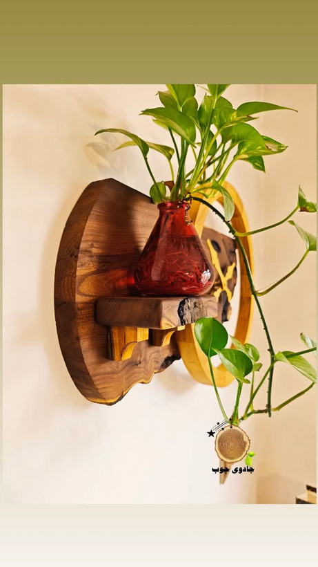 ساعت دیواری چوبی
